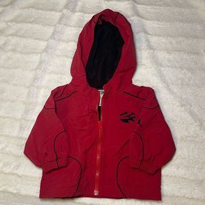 Jordan track jacket baby size 12 months red black